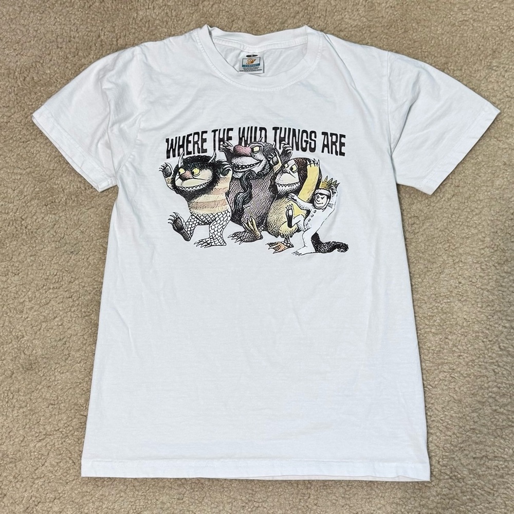 White "Where The Wild Things Are" Graphic Short Sleeve Tee
